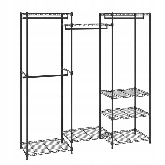 VEVOR MOBILE CLOTHES RACK HEAVY DUTY FREESTANDING 362 KG ADJUSTABLE