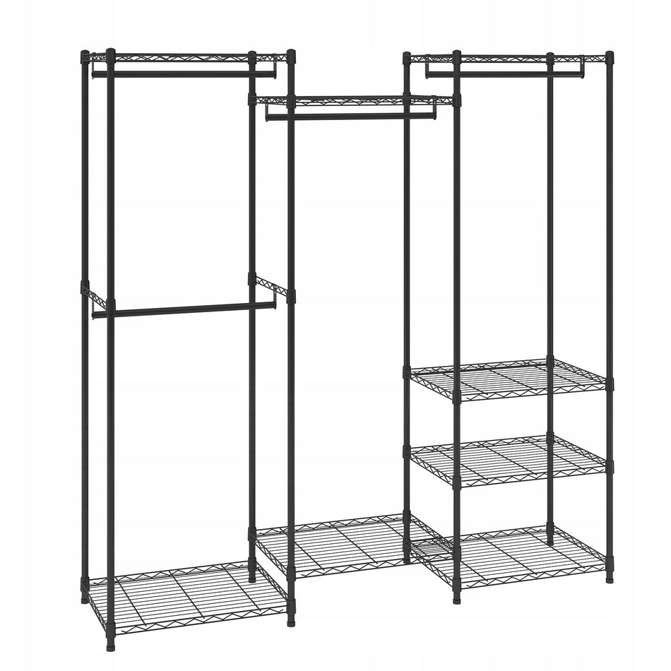 VEVOR MOBILE CLOTHES RACK HEAVY DUTY FREESTANDING 362 KG ADJUSTABLE