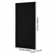 VEVOR 5-PACK SELF-ADHESIVE ACOUSTIC PANELS 1200X600X10MM BLACK