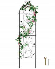 VEVOR 38X152 CM SOLID METAL TRELLIS FOR CLIMBING PLANTS BLACK PREMIUM