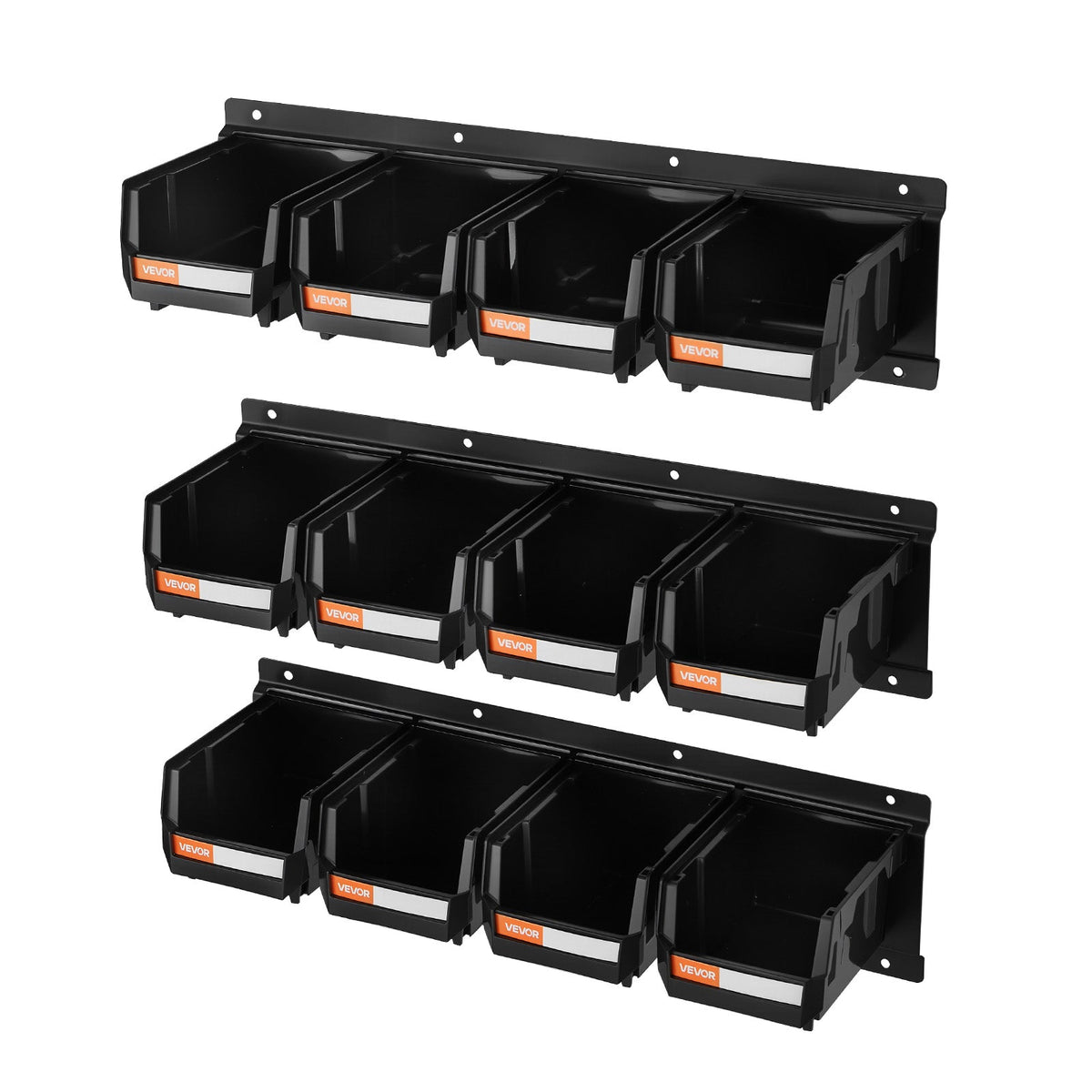 VEVOR HEAVY DUTY STACKABLE WALL BINS 12 PCS 137X105X75 MM