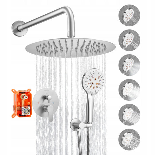 VEVOR PROFESSIONAL SHOWER FAUCET WITH 10 INCH RAINFALL SHOWER HEAD POWERFUL