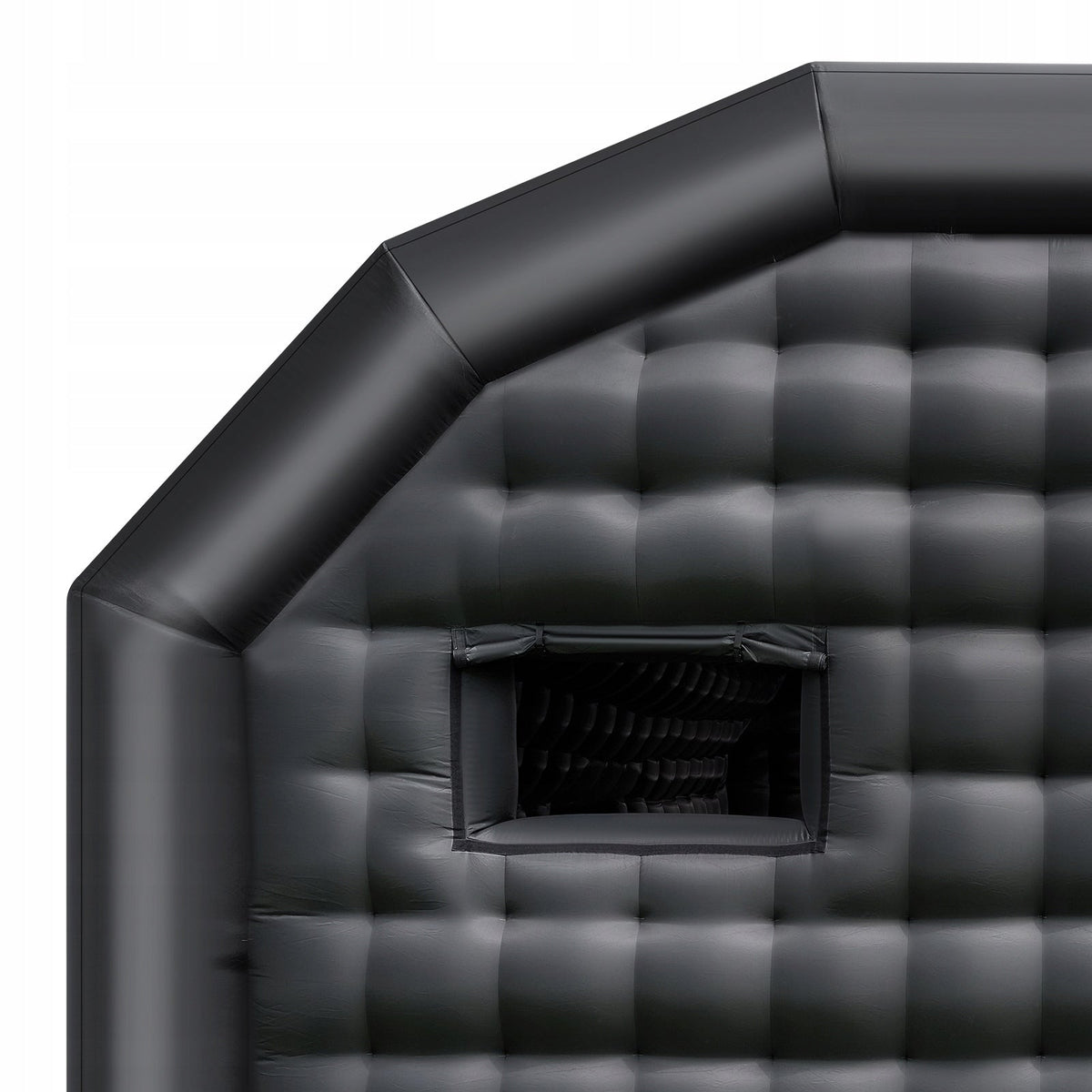 VEVOR 8X6X4M INFLATABLE PARTY TENT BLACK WITH 1100W PREMIUM BLOWER
