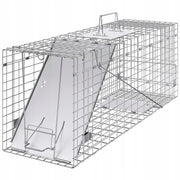 VEVOR RACCOON CAT MARTEN TRAP FOLDABLE GALVANIZED STRONG 31 INCH