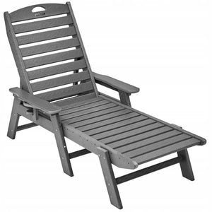 VEVOR HDPE GARDEN LOUNGER, 6-POSITION ADJUSTABLE, 181 KG CAPACITY, HEAVY-DUTY