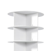 SOLID VEVOR 360 ROTATING SHOE RACK 6 TIERS FOR 24 PAIRS WHITE