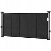 VEVOR FOLDABLE BABY GATE 87 CM BLACK MESH ADJUSTABLE STRONG