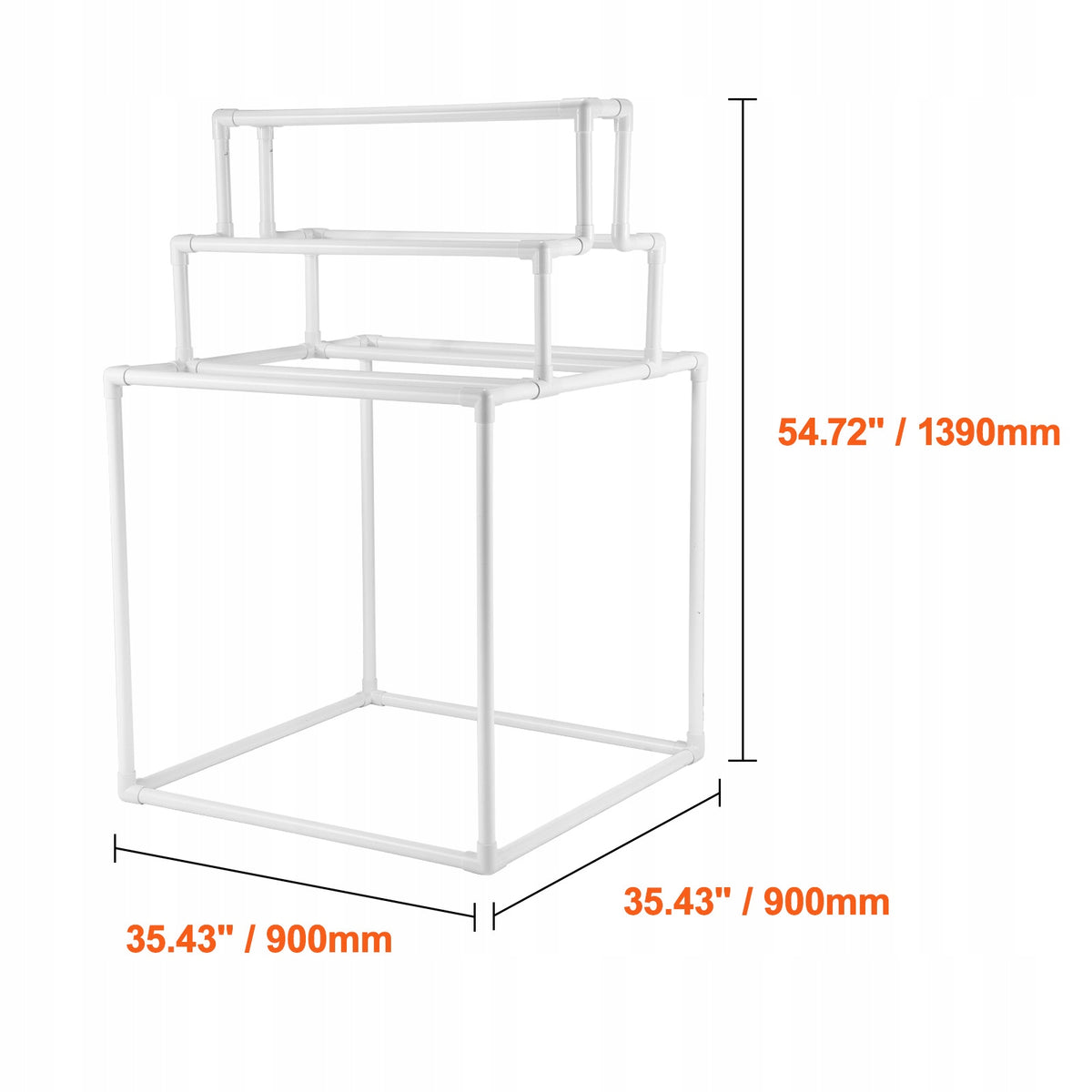 TOWEL RACK VEVOR PVC 8 BARS STURDY FOR OUTDOOR AND POOL