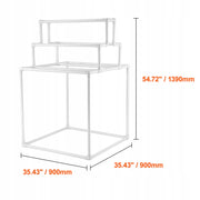 TOWEL RACK VEVOR PVC 8 BARS STURDY FOR OUTDOOR AND POOL
