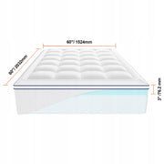 VEVOR PREMIUM MEMORY FOAM MATTRESS TOPPER 3 QUEEN 1524X2032MM