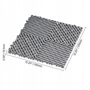 VEVOR 31X31 CM PP THICK MODULAR NON-SLIP DRAINAGE MAT FOR PATIO