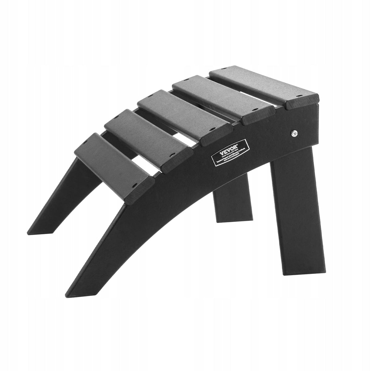 VEVOR ADIRONDACK CHAIR FOLDING FOOTREST HDPE 475X500X330MM BLACK