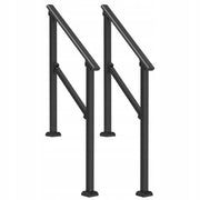VEVOR Outdoor Stair Railing 2-Piece Set for 2-3 Steps, Heavy-Duty