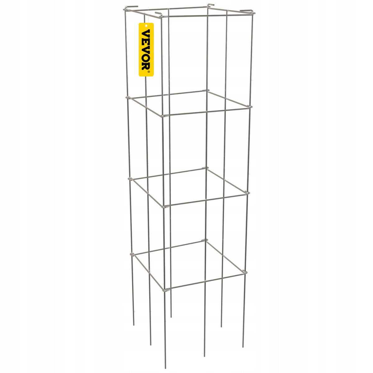 VEVOR Professional Tomato Cages 30x30x117 cm, 5 PCS, Heavy-Duty Steel