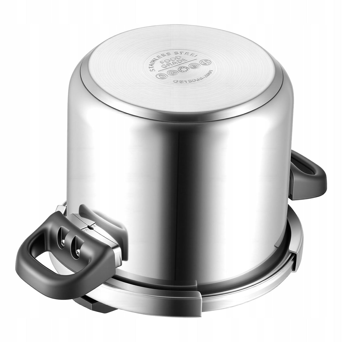 VEVOR 7L STAINLESS STEEL PRESSURE COOKER HEAVY-DUTY TRI-PLY BOTTOM STEAMER