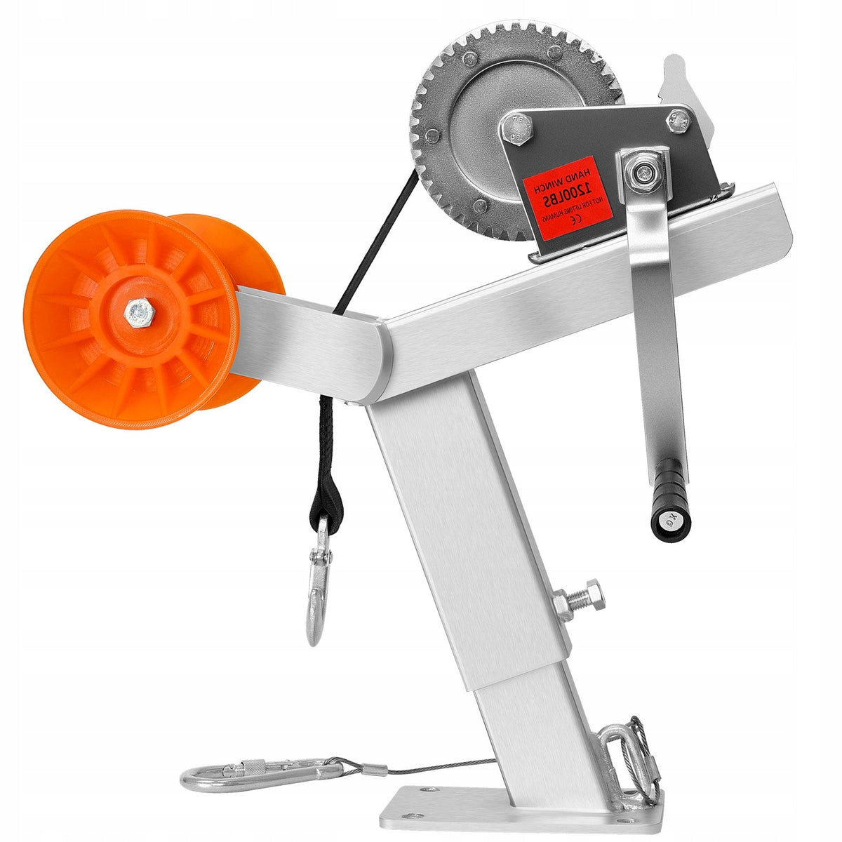 VEVOR BOAT TRAILER WINCH STAND WITH ROLLER AND 544 KG GALVANIZED WINCH