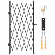 VEVOR FOLDING SECURITY GATE BEST PADLOCK WHEELS 126X198CM