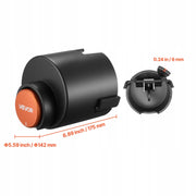 VEVOR 58.7MM HEAVY DUTY TRAILER COUPLER LOCK CARBON STEEL ANTI-CORROSION 3 KEYS