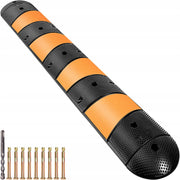 VEVOR CABLE PROTECTOR DUAL CHANNEL 185X31X5.5 CM HEAVY DUTY RUBBER RAMP