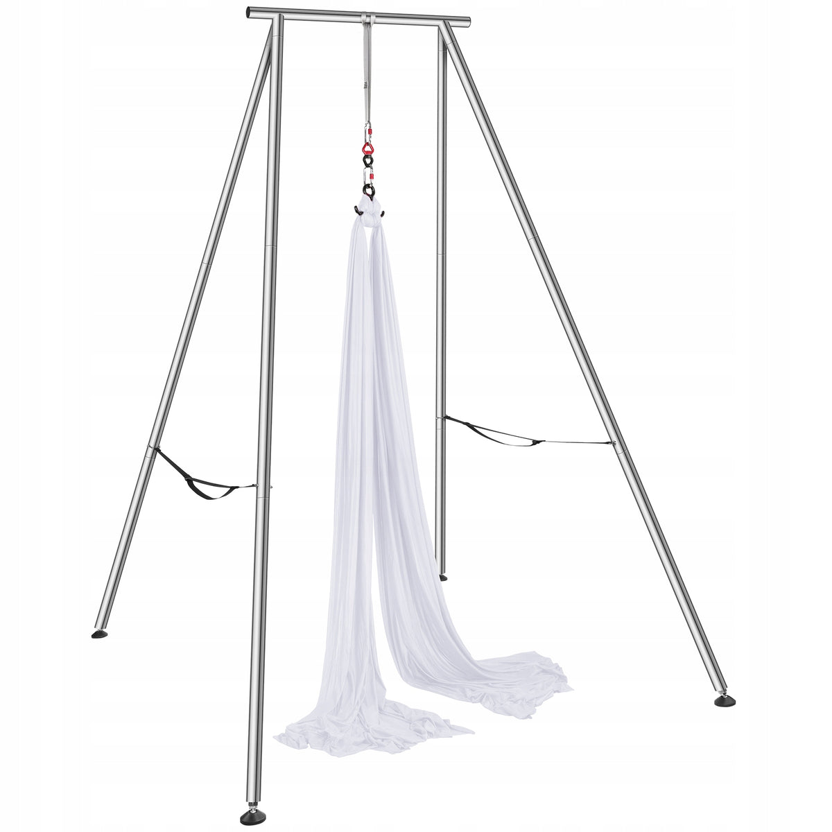 PROFESSIONAL VEVOR AERIAL YOGA HAMMOCK WITH FRAME 6 X 2.6 M WHITE