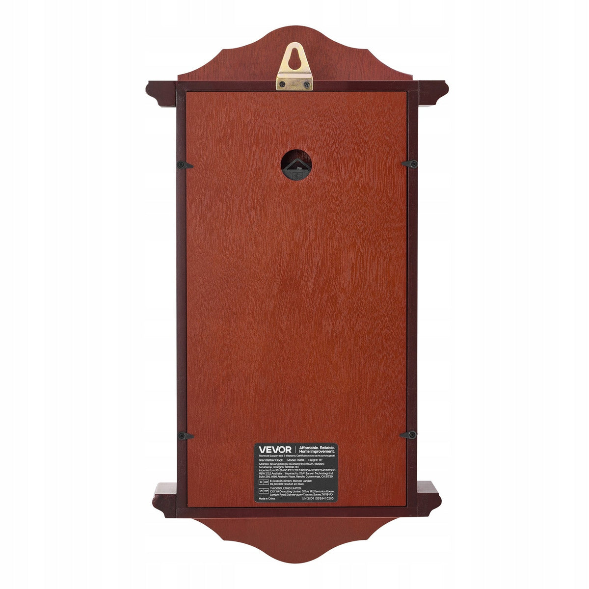 VEVOR VINTAGE WOODEN PENDULUM WALL CLOCK 460X240X92 MM ACCURATE