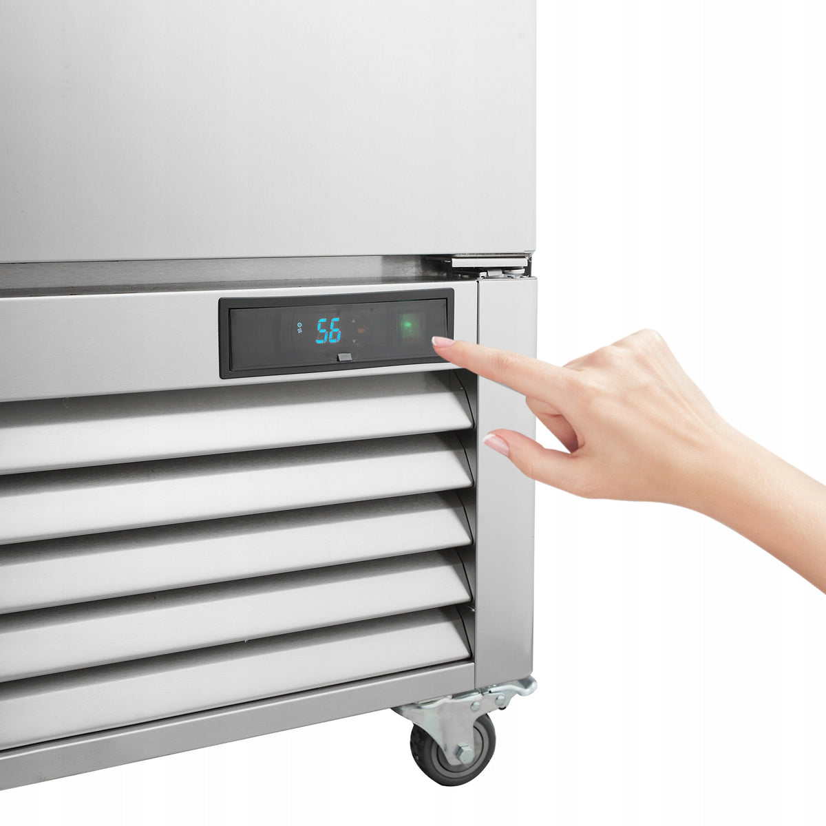 VEVOR 1100L 2-DOOR STAINLESS STEEL DIGITAL COMMERCIAL FREEZER