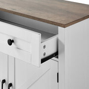 VEVOR RUSTIC KITCHEN CABINET WITH DRAWERS AND MAGNETIC DOORS
