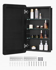 PROFESSIONAL MEDICINE CABINET WITH MIRROR VEVOR 420X125X700 MM ADJUSTABLE