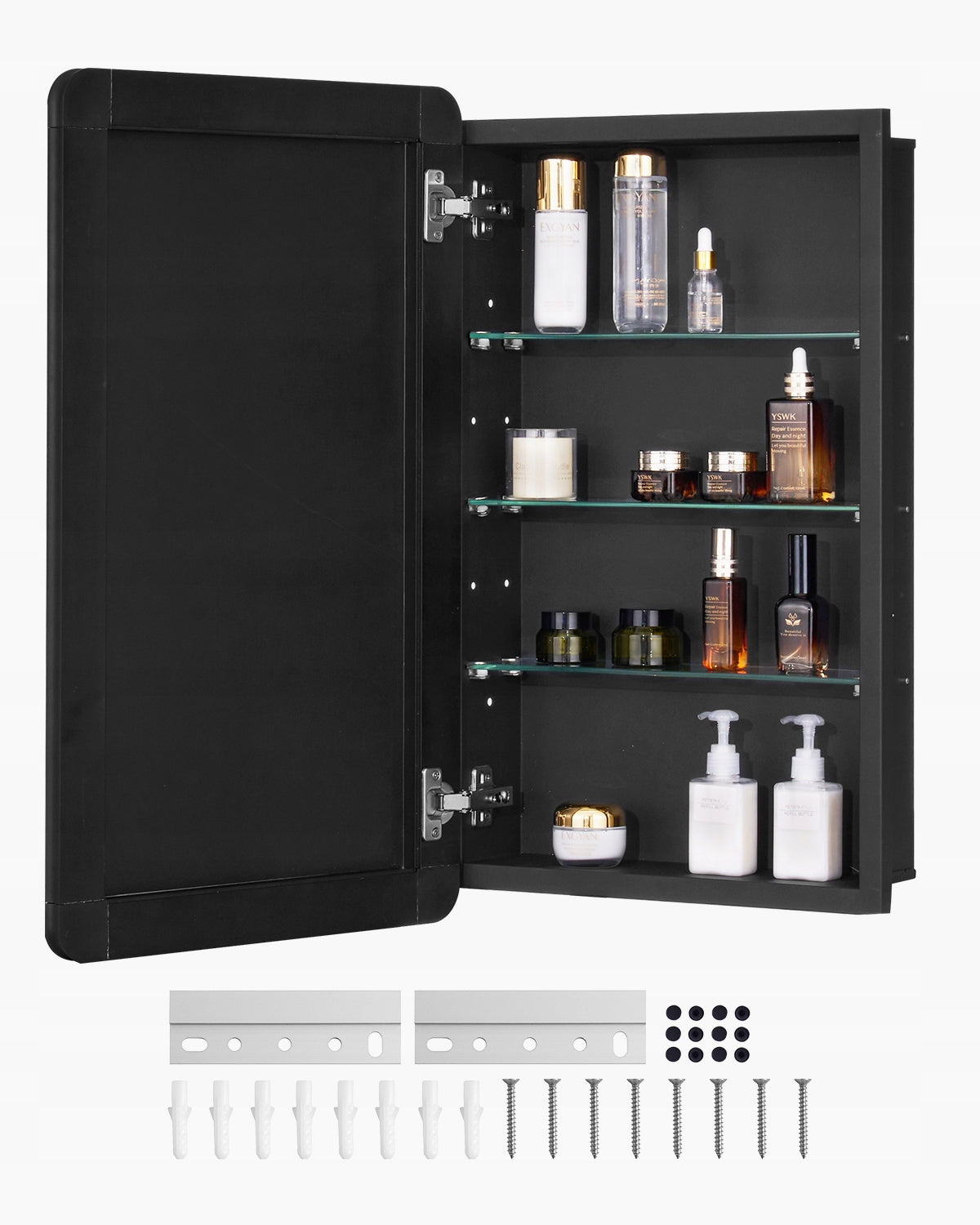 PROFESSIONAL MEDICINE CABINET WITH MIRROR VEVOR 420X125X700 MM ADJUSTABLE