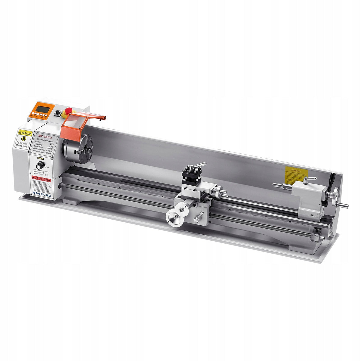 VEVOR METAL LATHE 220X1000 MM AUTOMATIC FEED 1250W BRUSHLESS