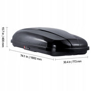 VEVOR 370L ROOF BOX HARD ABS DUAL-SIDED OPENING LOCK