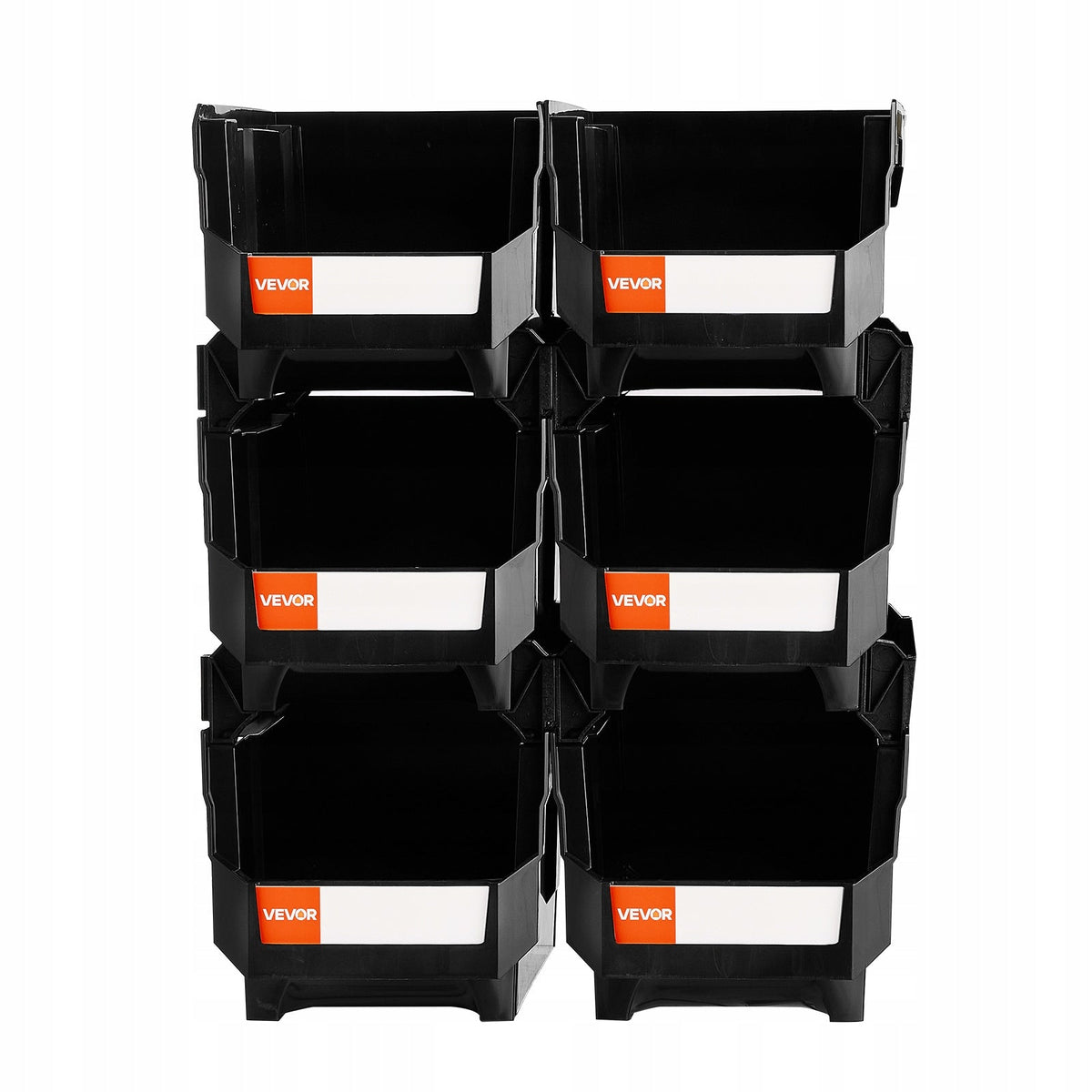 VEVOR PROFESSIONAL STACKABLE BOXES 377X215X180 MM 6 PIECES