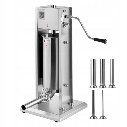 VEVOR MANUAL SAUSAGE STUFFER 5L VERTICAL STUFFING MACHINE STEEL