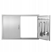 VEVOR BBQ ACCESS DOOR 990X660 MM DOUBLE PREMIUM STAINLESS STEEL