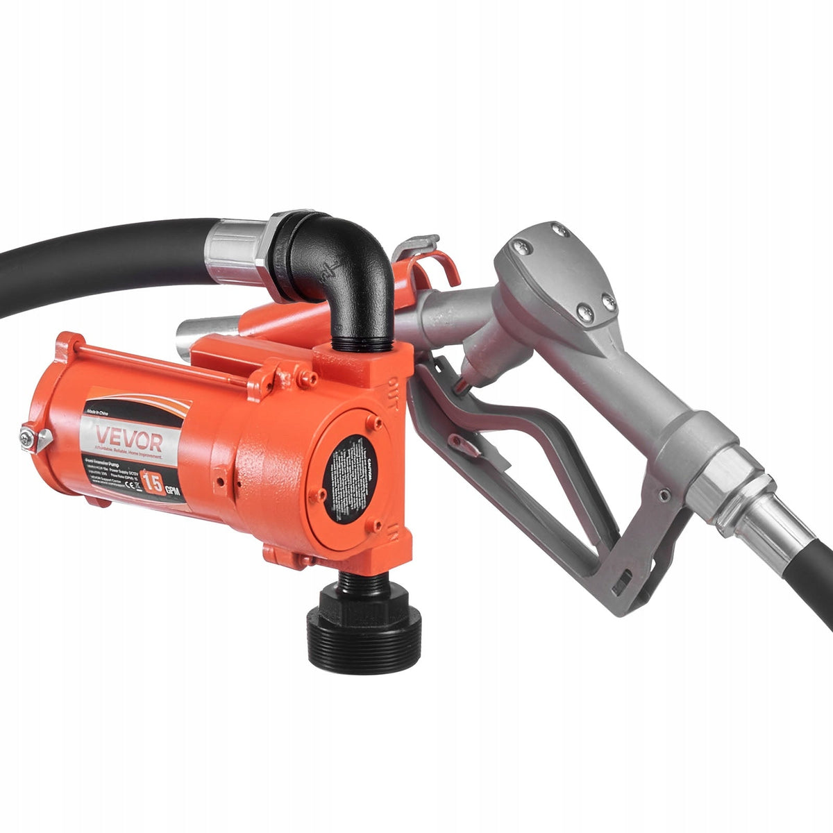 VEVOR FUEL PUMP 12V 57L/MIN CAST IRON DIESEL PUMP WITH MANUAL