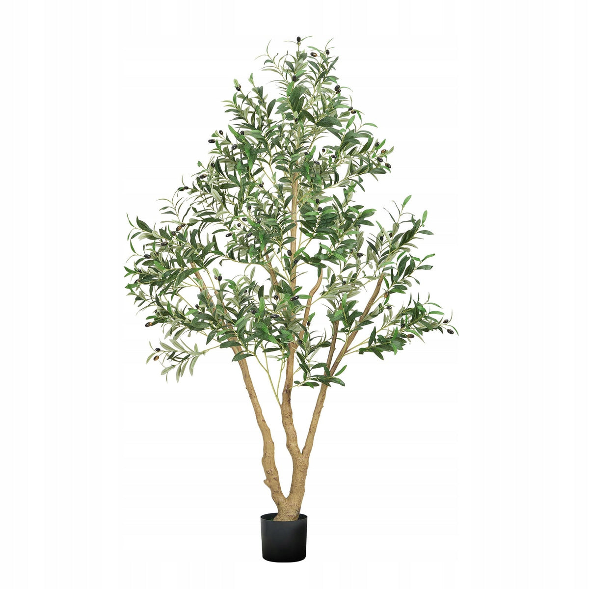 VEVOR ARTIFICIAL OLIVE TREE 180CM WITH BLACK POT REALISTIC LEAVES