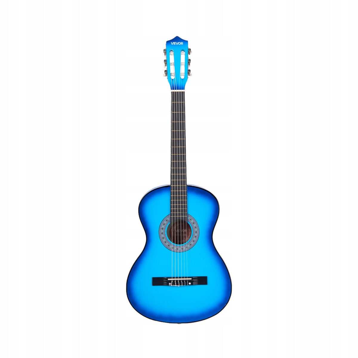VEVOR ACOUSTIC GUITAR 38 INCH 960 MM WOODEN STARTER KIT BLUE