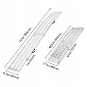 VEVOR 2-PIECE ALUMINUM RAMP, HEAVY DUTY 907 KG LOAD CAPACITY, FOLDABLE WITH STRAPS