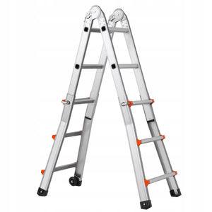 VEVOR A-FRAME 3M PROFESSIONAL TELESCOPIC LADDER ALUMINIUM COMPACT