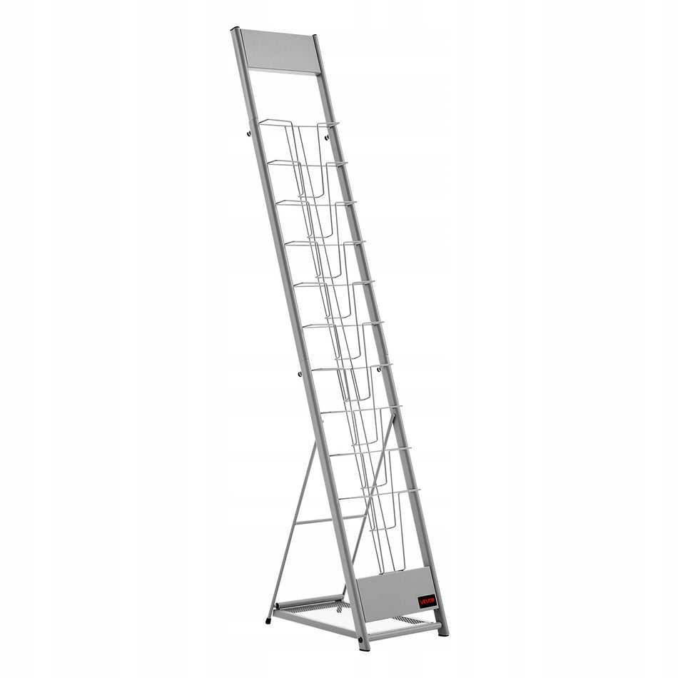 PROFESSIONAL BROCHURE STAND VEVOR 10 POCKETS METAL STAND
