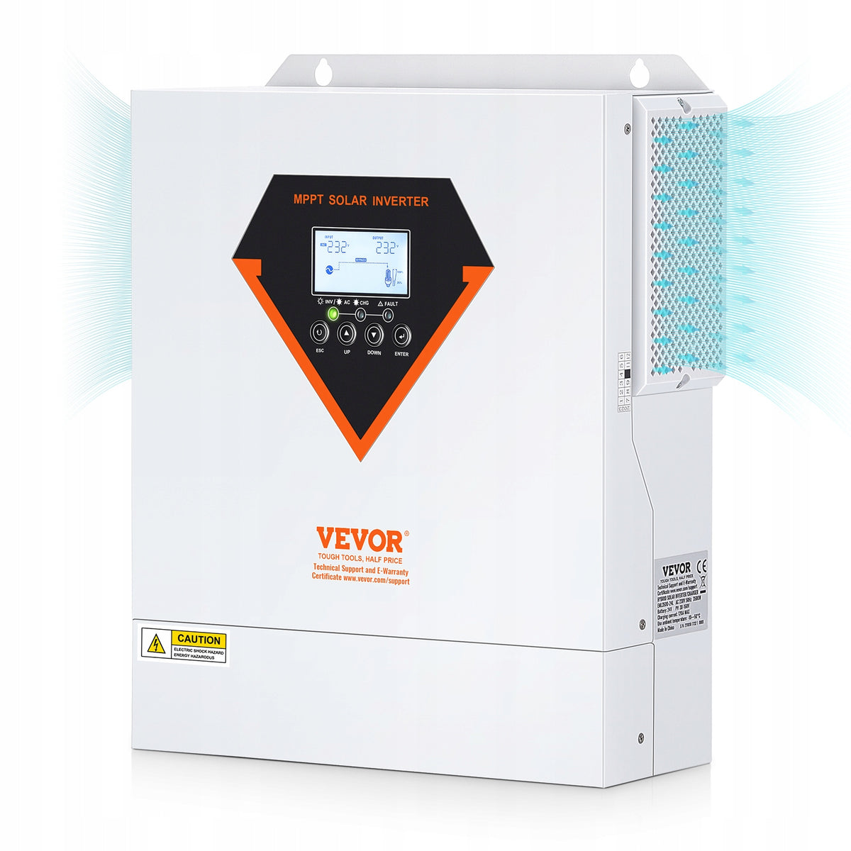 VEVOR 3500W HYBRID SOLAR INVERTER PURE SINE WAVE MPPT 100A 230V WIFI