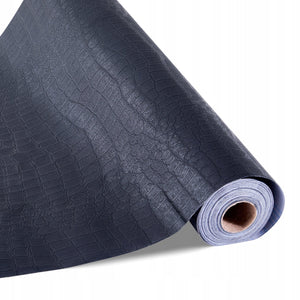 VEVOR SELF-ADHESIVE WALLPAPER 40CM X 10M BLACK STRONG EASY-TO-USE VINYL FILM