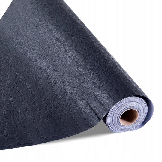 VEVOR SELF-ADHESIVE WALLPAPER 40CM X 10M BLACK STRONG EASY-TO-USE VINYL FILM