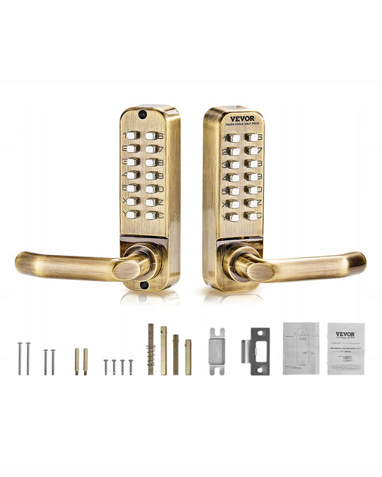 VEVOR MECHANICAL KEYLESS LOCK WITH DOUBLE-SIDED KEYPAD 14 KEYS