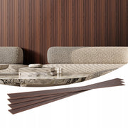 SET OF 8 VEVOR ACOUSTIC PANELS 2450X166MM DARK TEAK STRONG