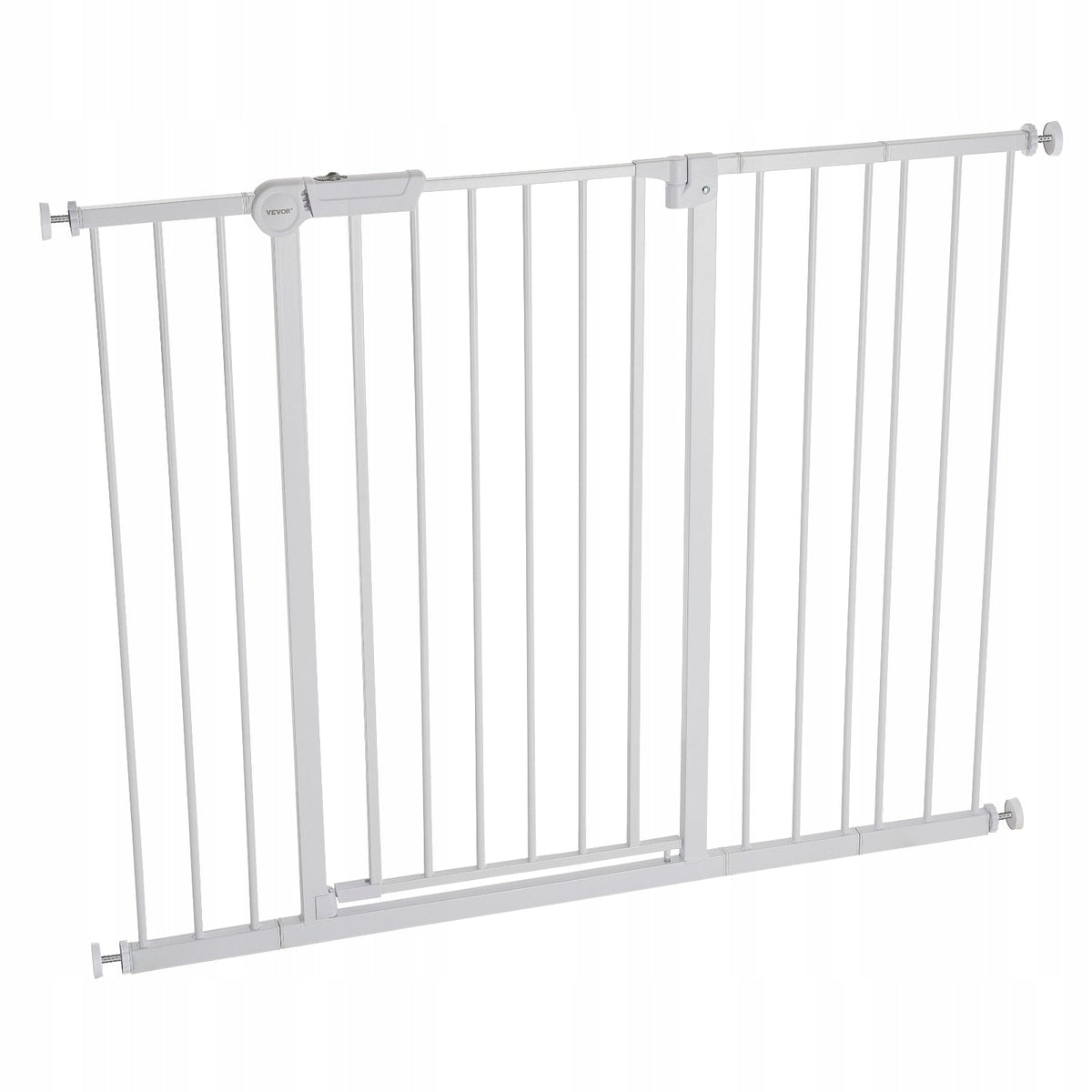 VEVOR BABY GATE STAIR GATE ADJUSTABLE 65-121.9CM HIGH 91.4CM WHITE
