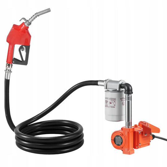 VEVOR 12V 37L/MIN FUEL PUMP DIESEL TRANSFER PUMP KIT WITH AUTO-STOP NOZZLE