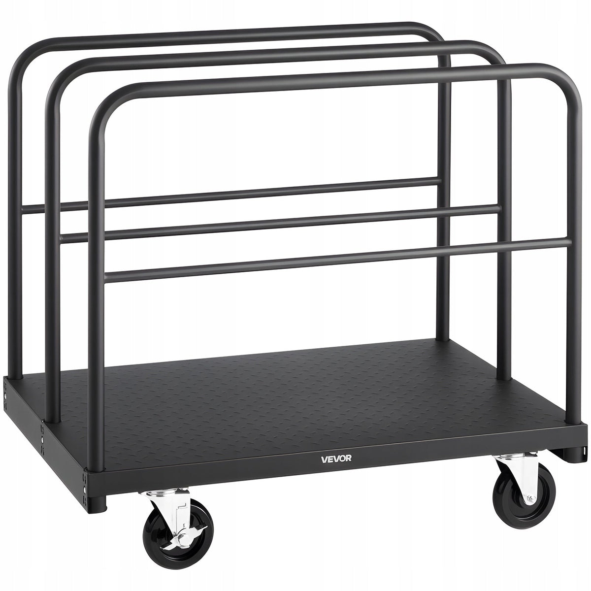 VEVOR 816 KG DOLLY CART 2-IN-1 TRANSPORT TROLLEY WITH SWIVEL CASTERS HEAVY DUTY