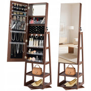 VEVOR 360 ROTATING JEWELRY CABINET WITH MIRROR 155 CM PREMIUM ORGANIZER