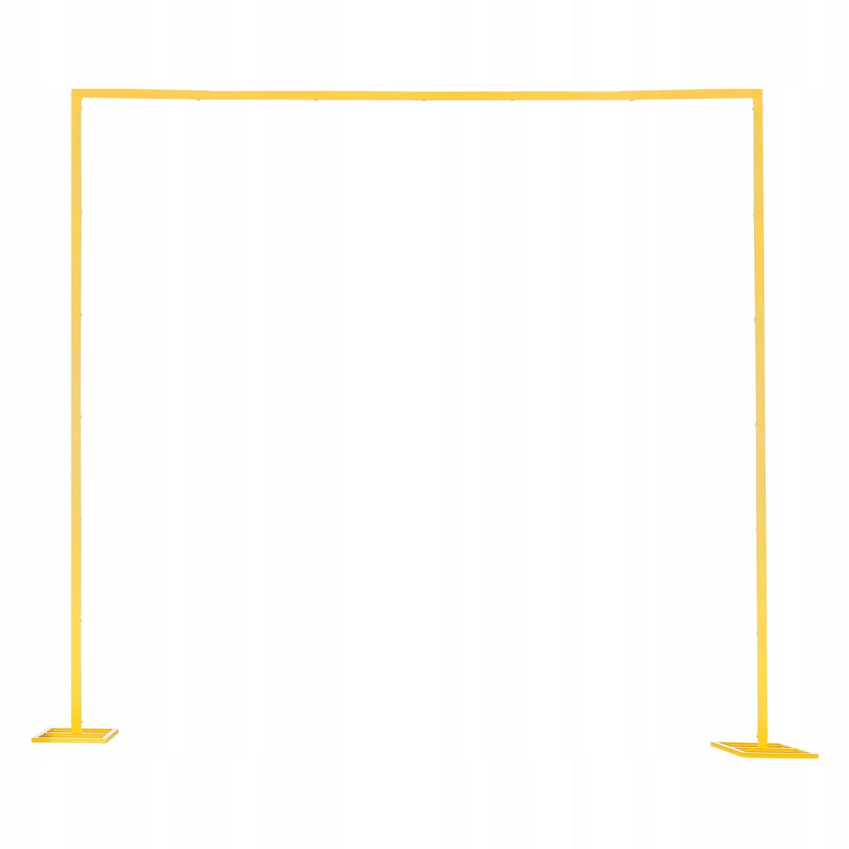 VEVOR 2.4X2.4M GOLD METAL SQUARE ARCH STAND STURDY FOR WEDDINGS